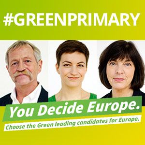 Los Verdes dan su apoyo a José Bové, Ska Keller y Rebecca Harms en la primarias del Partido Verde Europeo