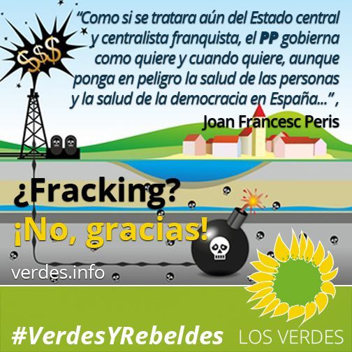 El fracking y la irresponsabilidad del Gobierno de España