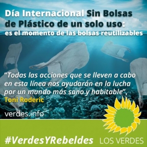Día internacional libre de bolsas de plástico de un solo uso